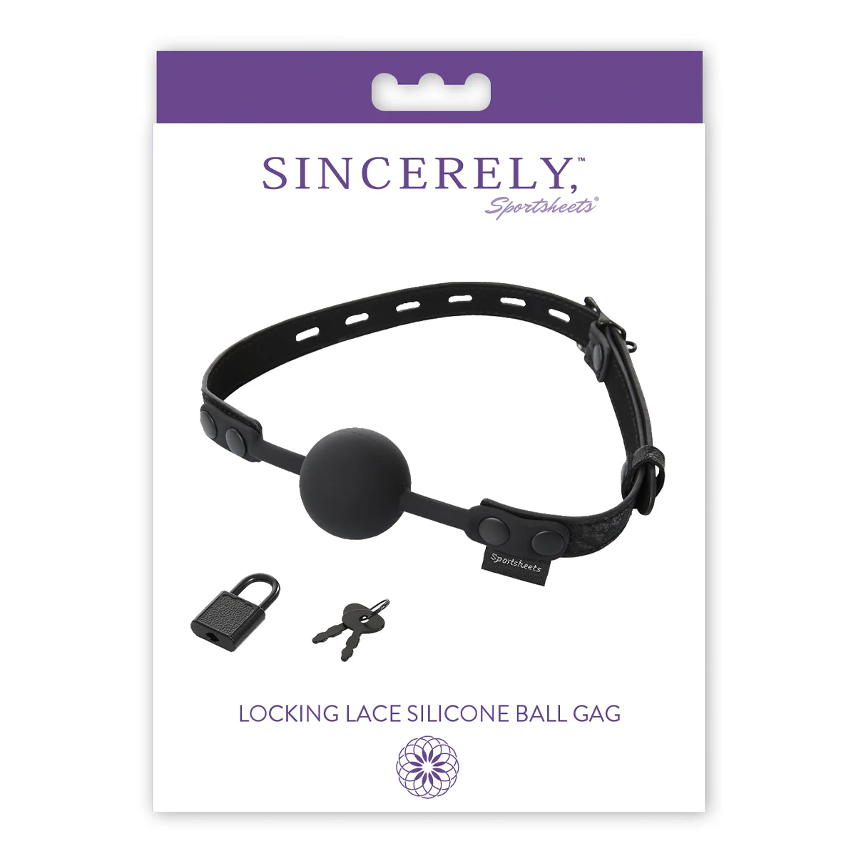 Sportsheets Sincerely Locking Lace Ball Gag
