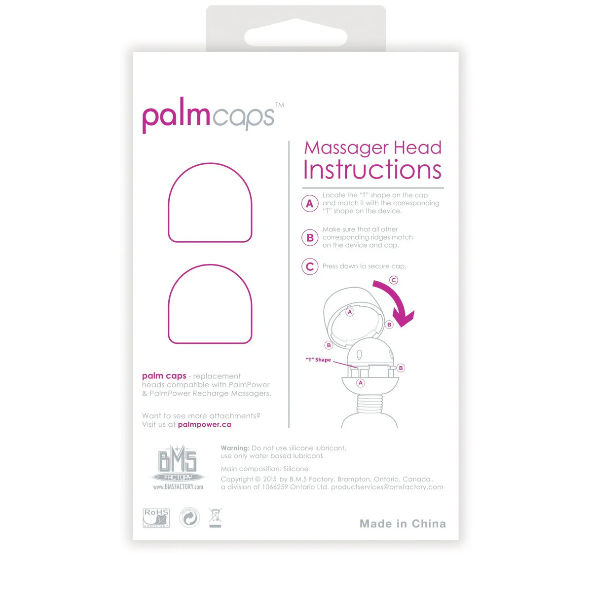 PalmPower PalmCaps - 2 Silicone Replacement Caps (For use with PalmPower)