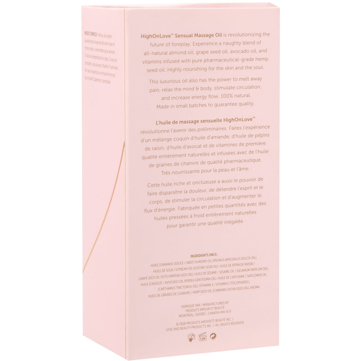 High On Love Sensual Massage Oil - Lychee Martini