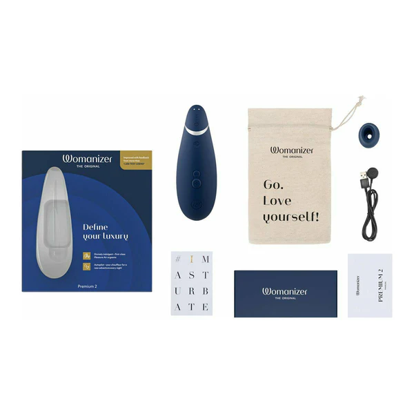 Womanizer Premium 2 – Clitoral Stimulator – Blueberry