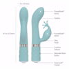 Pillow Talk Kinky - Dual Massager - Teal
