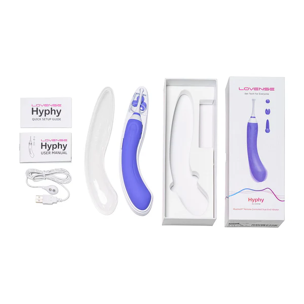 Lovense – Hyphy – Bluetooth Remote-Controlled Dual-End Vibrator