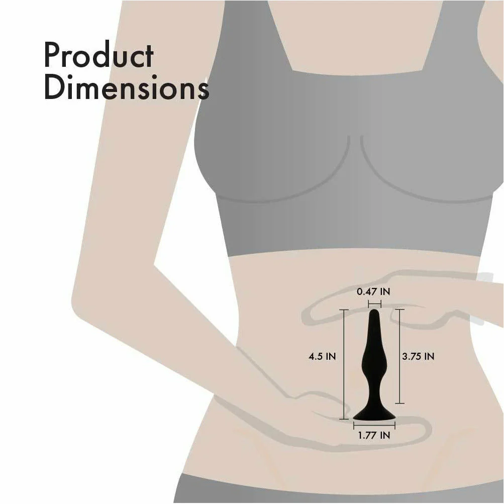 Pure Love® - Silicone Butt Plug - Black