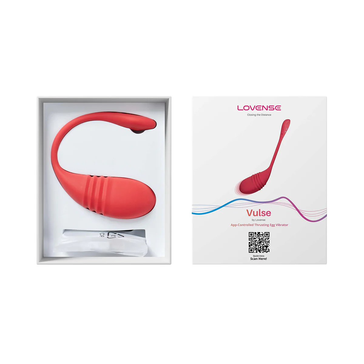 Lovense Vulse Thrusting Vibrating Egg - Red