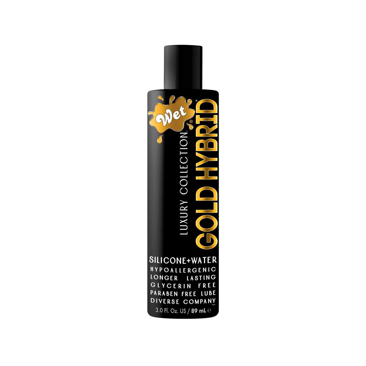 Wet Gold Hybrid Water Silicone Blend Lubricant – 3 oz.