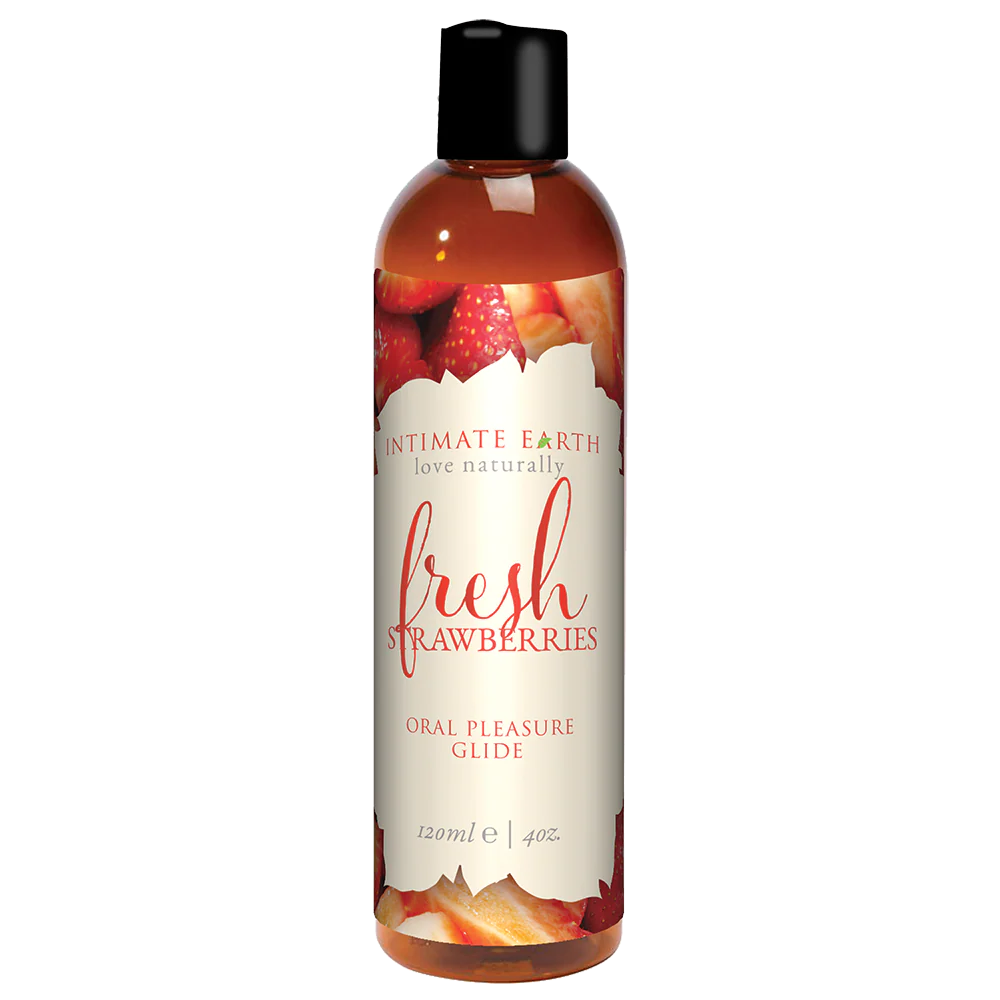 Intimate Earth Oral Pleasure Guide - Strawberry - 120ml/4oz