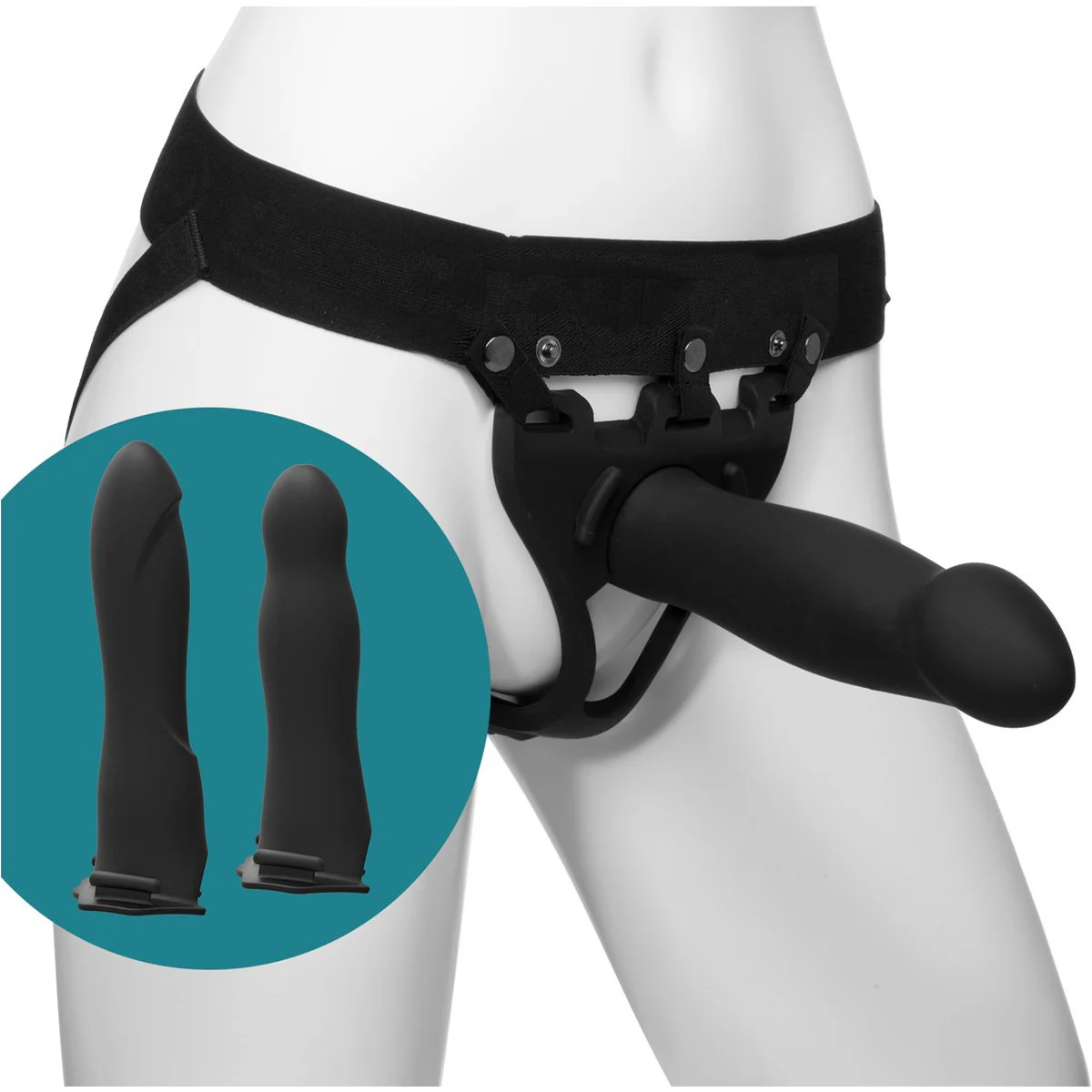 Doc Johnson Body Extensions – Be Ready 4 Piece Strap-On Set