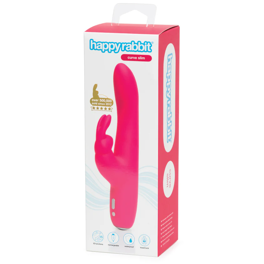 Happy Rabbit® - Curve Slim Rechargeable Vibrator - Pink