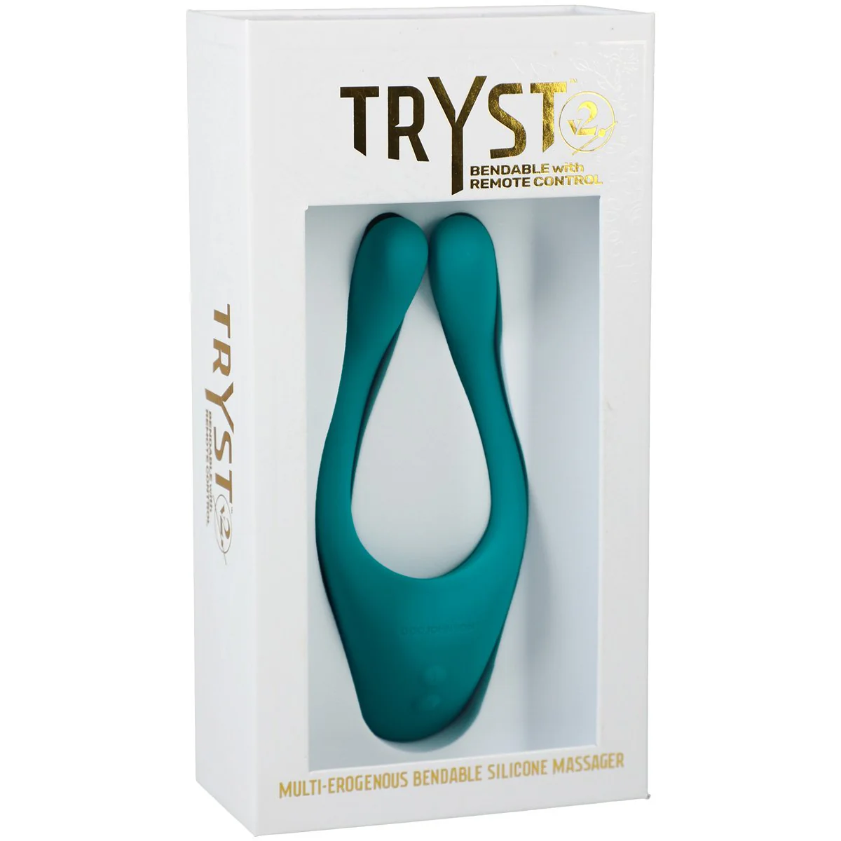 Doc Johnson Tryst V2 Bendable Multi Erogenous Zone Silicone Massager - Teal