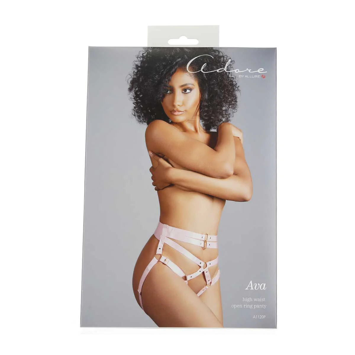 Adore By Allure - Ava - High Waist Open Ring Panty - Pink - OS