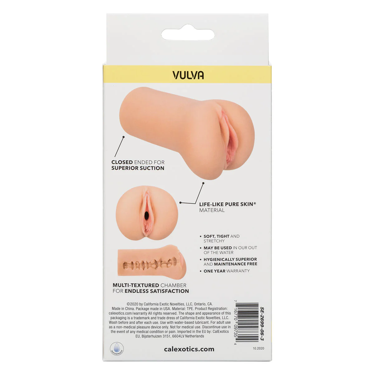 CalExotics Boundless Vulva – Masturbator – Beige