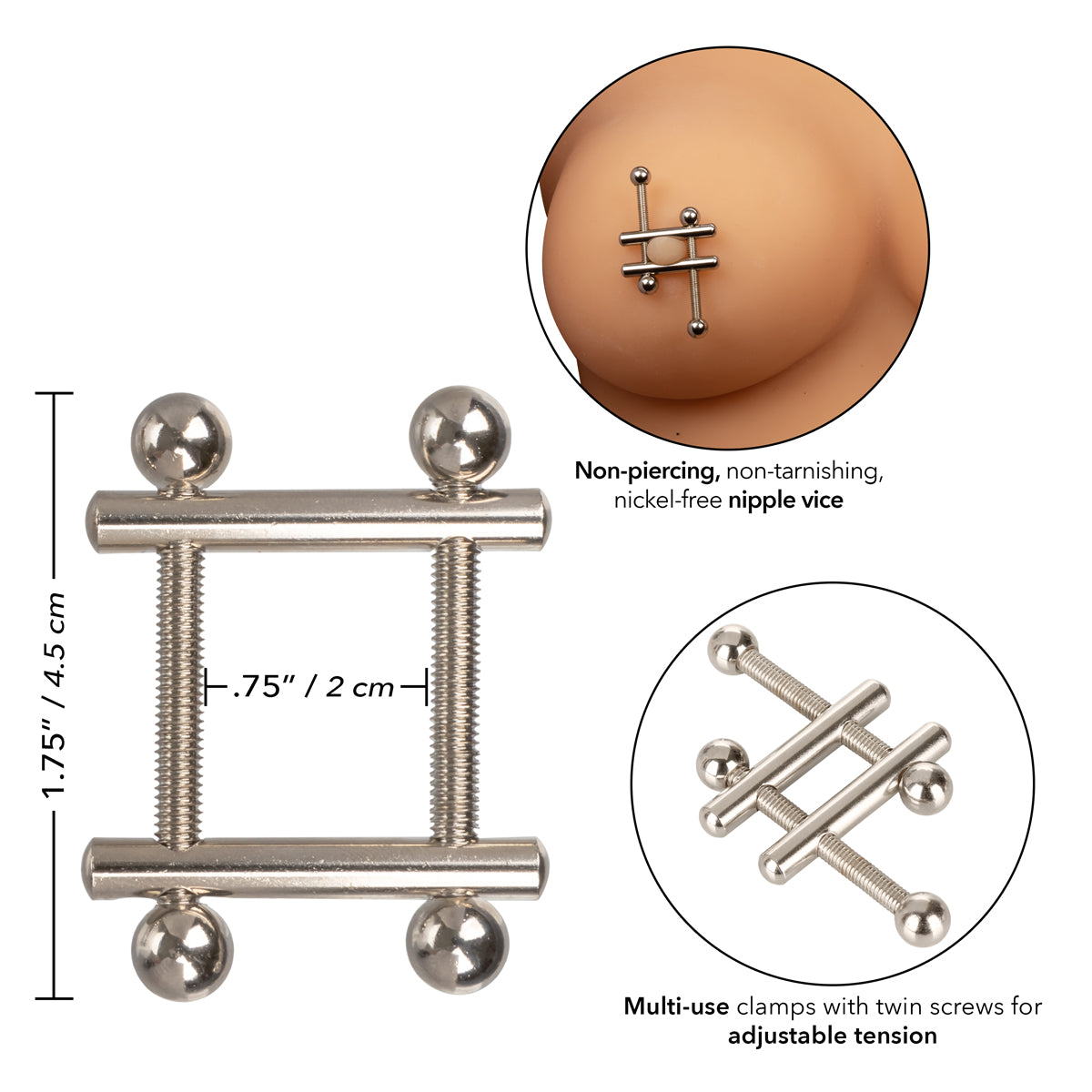 CalExotics Nipple Grips – Crossbar Nipple Vices