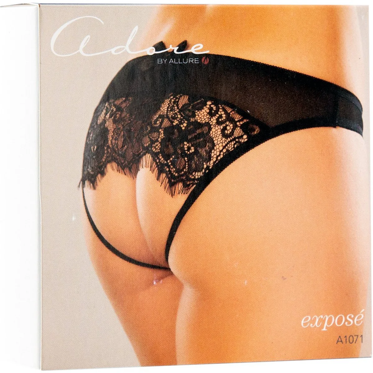 Allure Adore – Expose Panty - Black