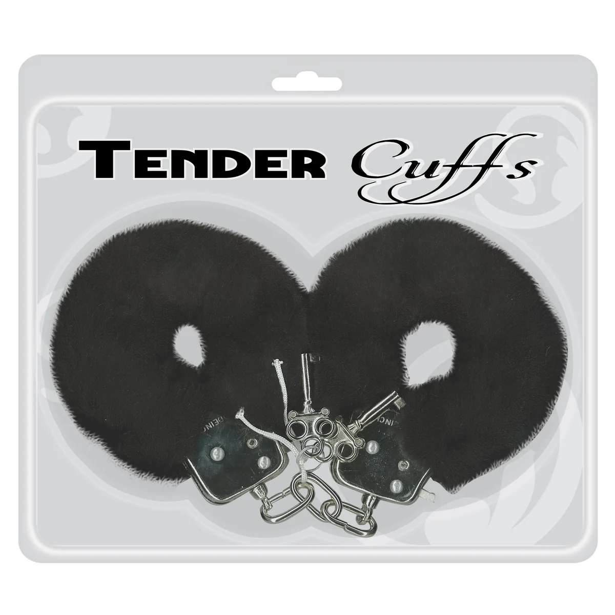 Tender Cuffs Furry Handcuffs - Black