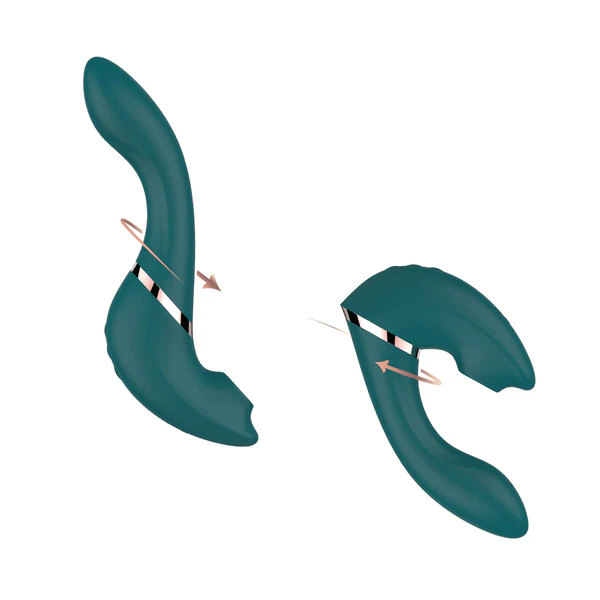 The Monarch Swan®- Transform With A Twist Vibrator & Stimulator - Teal