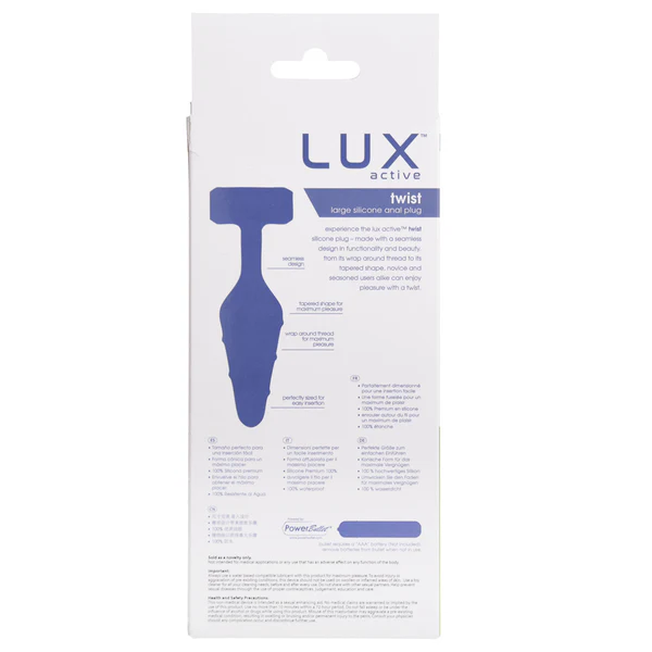 LUX Active Twist Plug – Large - Blue