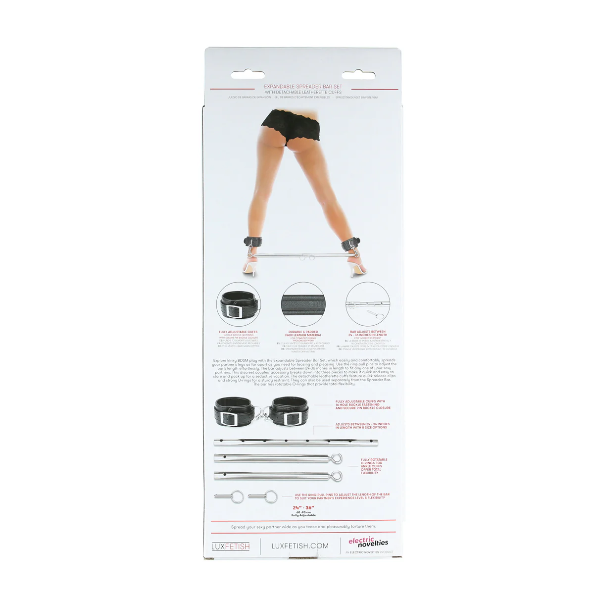Lux Fetish Expandable Spreader Bar Set