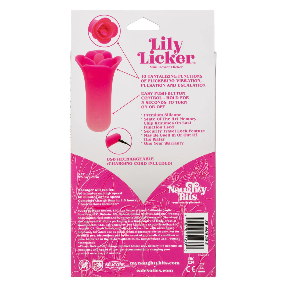 CaleXOtics Naughty Bits Lily Licker – Pink