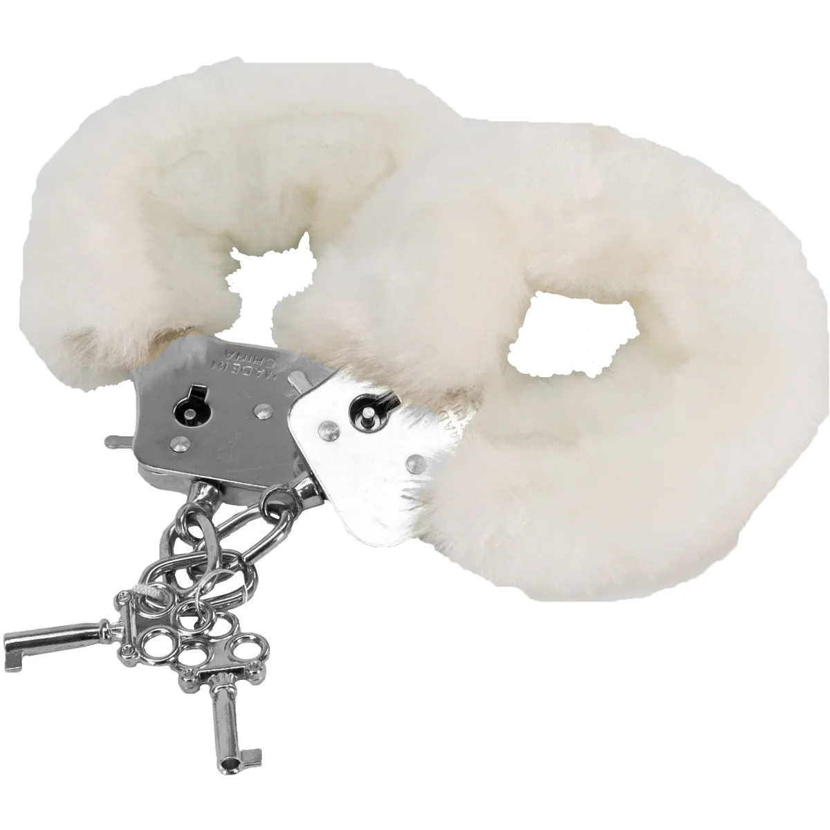 Tender Cuffs Furry Handcuffs - White