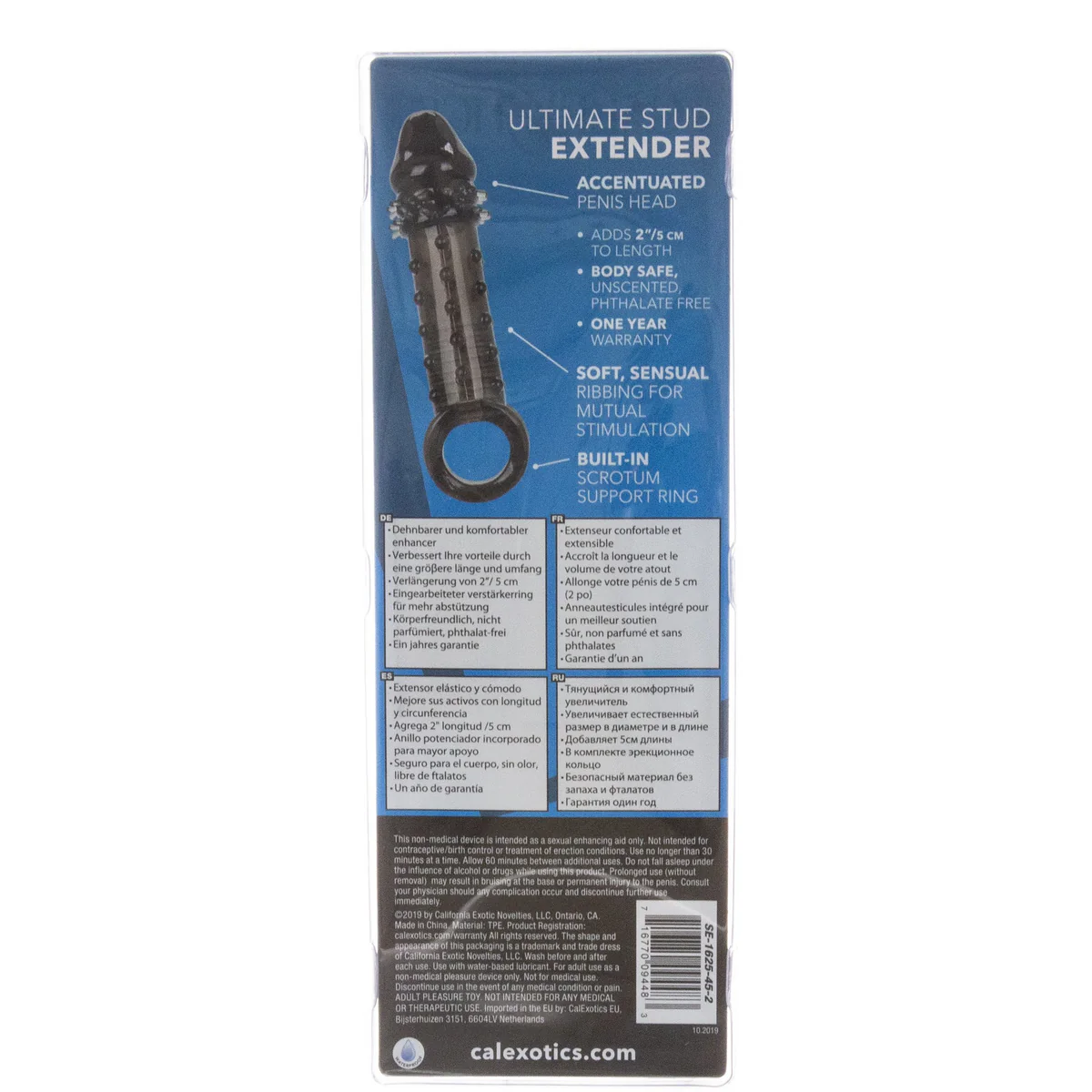 CalExotics Ultimate Stud Penis Extension – Black