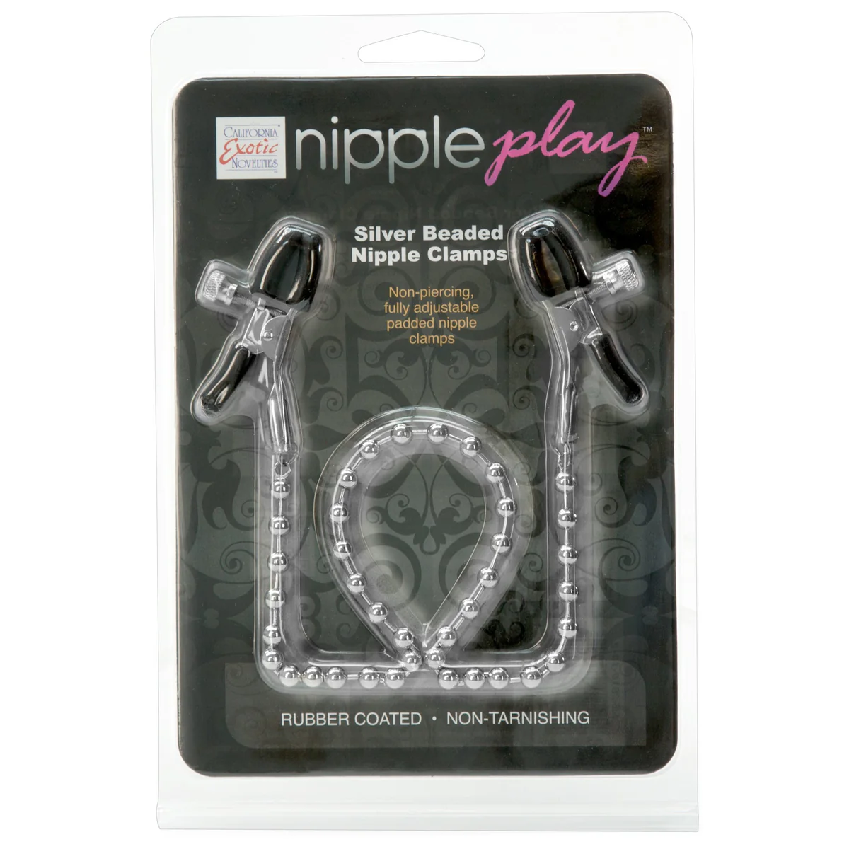 CalExotics Silver Beaded Nipple Clamps