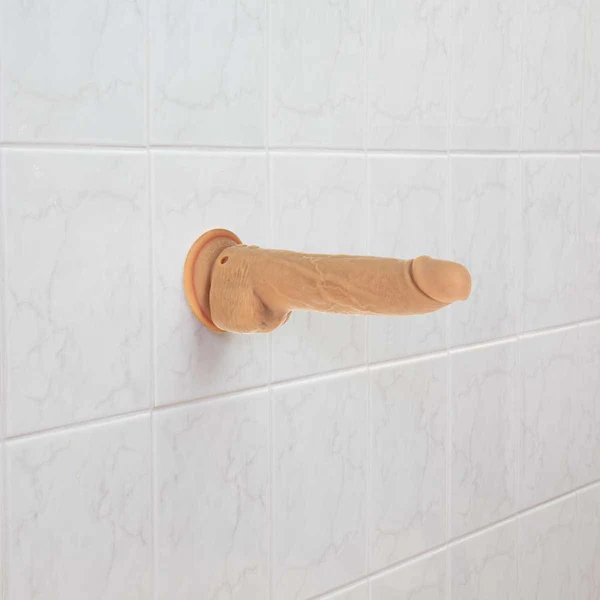 Naked Addiction 9” Thrusting Dong with Remote - Caramel - 88425
