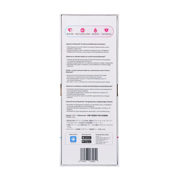 Lovense – Hyphy – Bluetooth Remote-Controlled Dual-End Vibrator