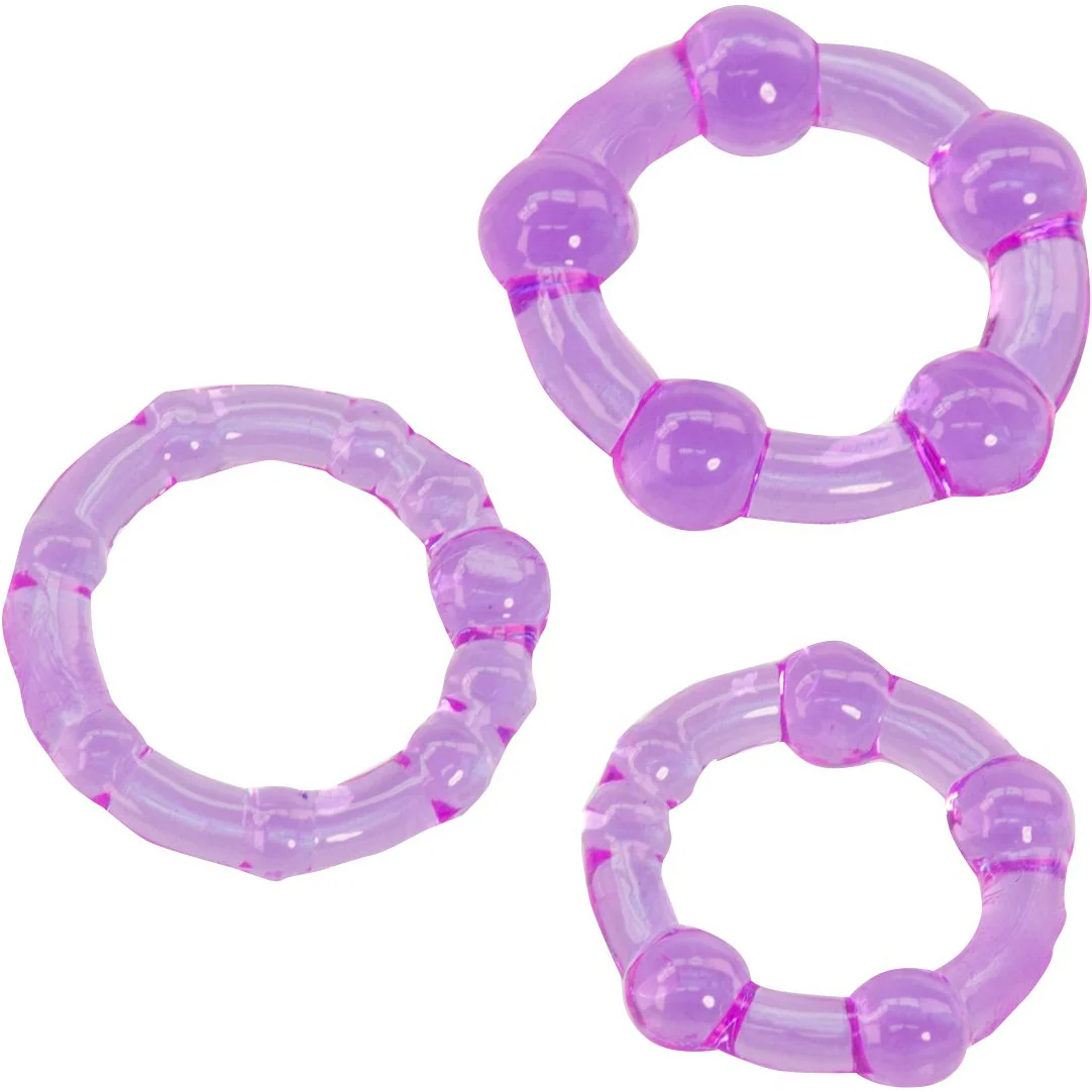 CalExotics Silicone Island Rings - Purple