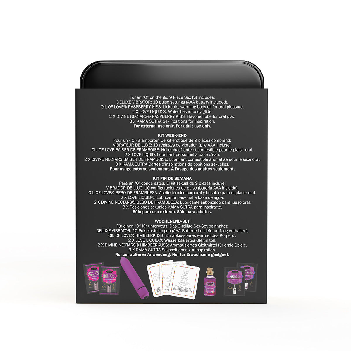 Kama Sutra Weekender Kit for an “O” on the Go – Raspberry Kiss