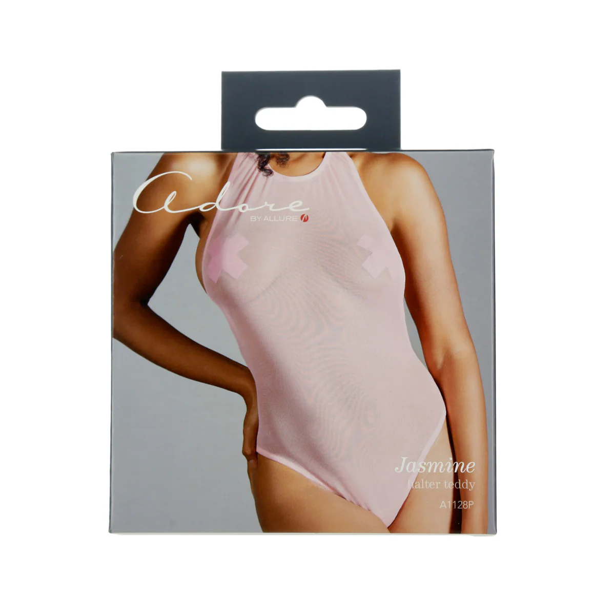 Adore By Allure - Jasmine - Halter Teddy - Pink - OS