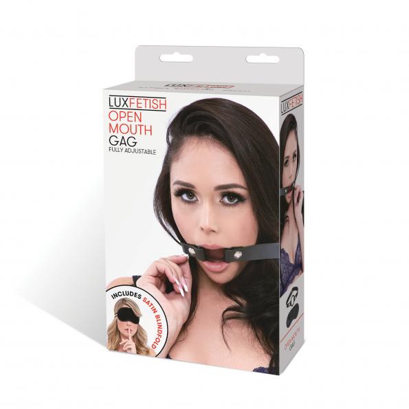 Lux Fetish – Open Mouth Gag - Black