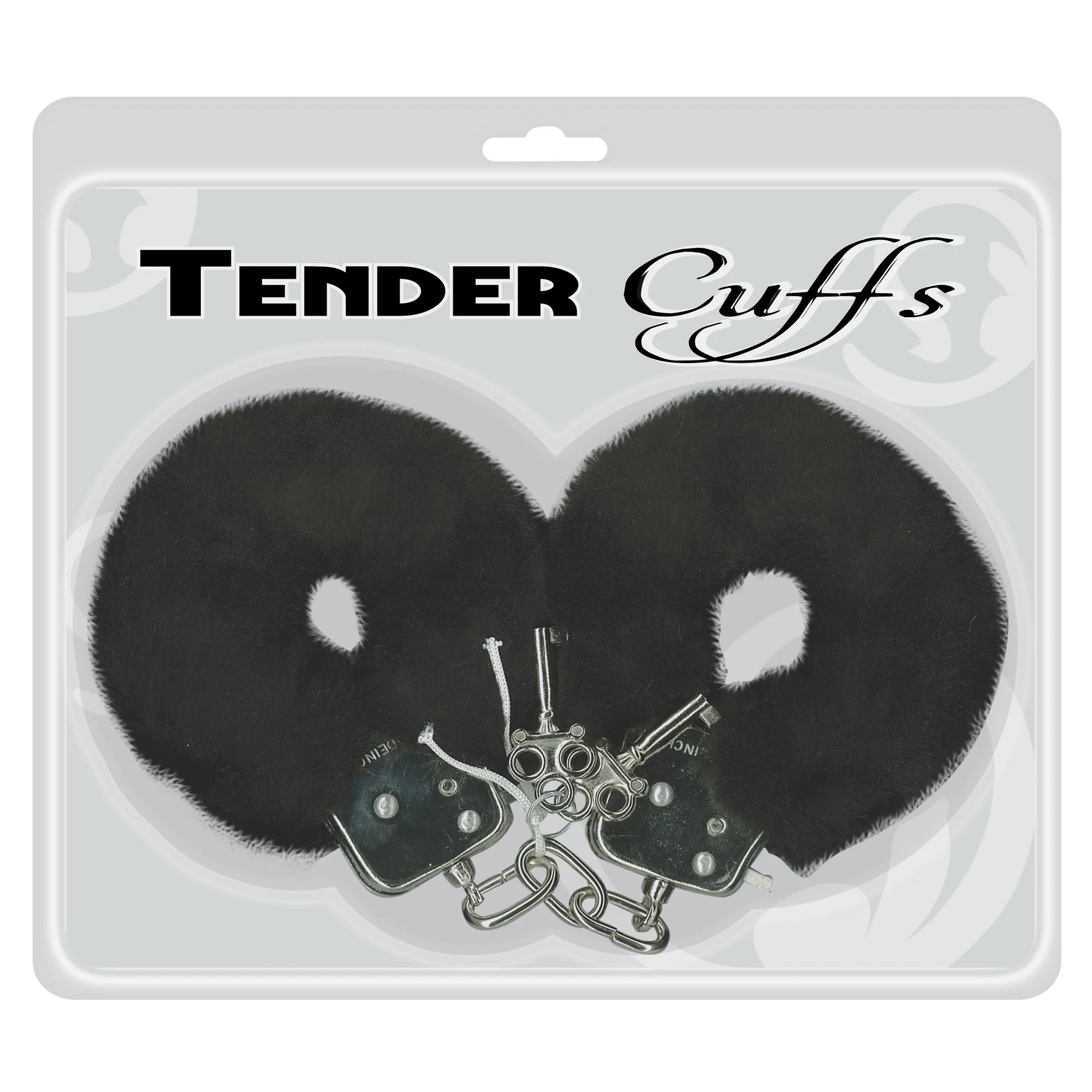 Tender Cuffs Furry Handcuffs - Black