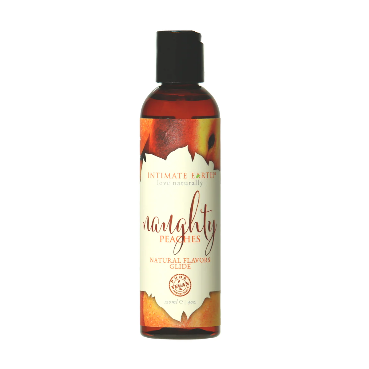 Intimate Earth Oral Pleasure Glide - Naughty Peaches - 120ml/4oz