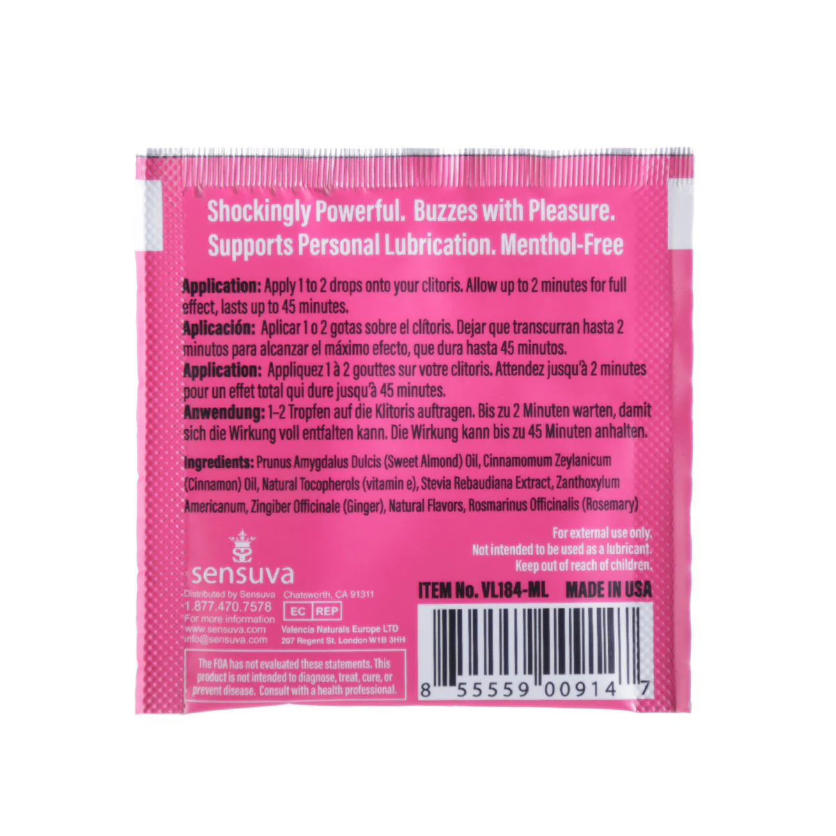 Sensuva - ON - Natural Arousal Oil 0.5ML