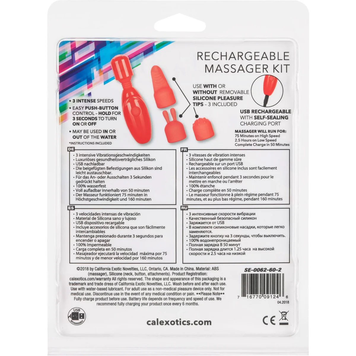 CalExotics Rechargeable Vibrator Kit - Pink