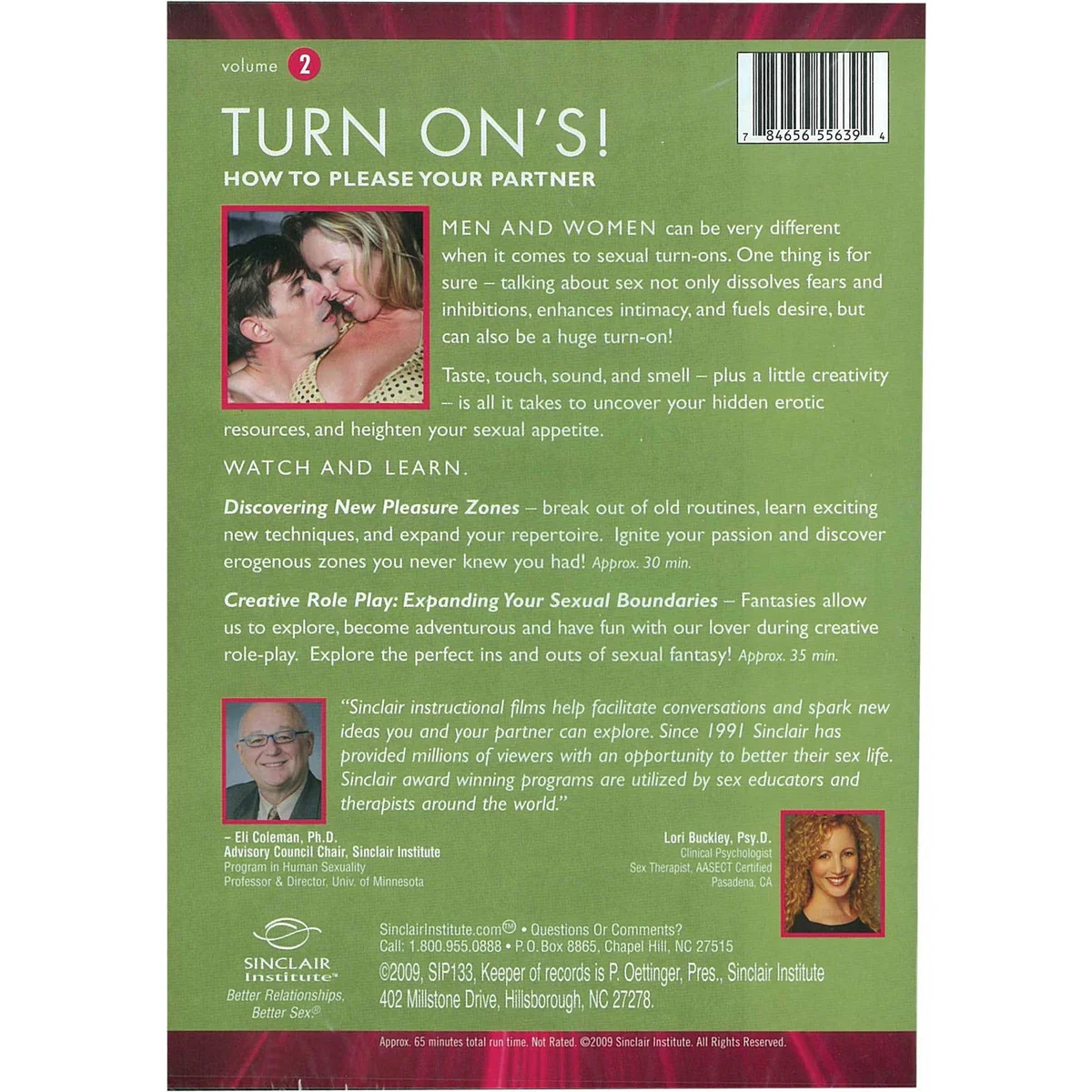 Sinclair Intimacy Institute Turn On's! - volume 2 DVD - red