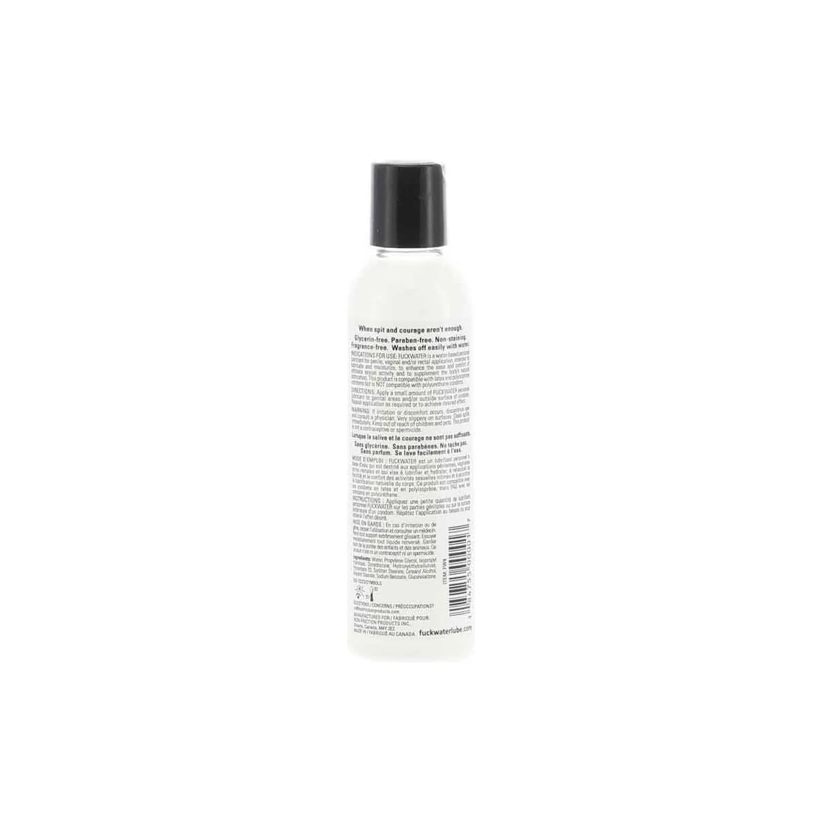 Fuck Water - White Water-Based Personal Lubricant - 4oz/120ml