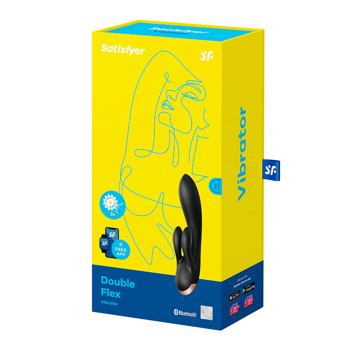 Satisfyer -  Double Flex Vibrator - Black