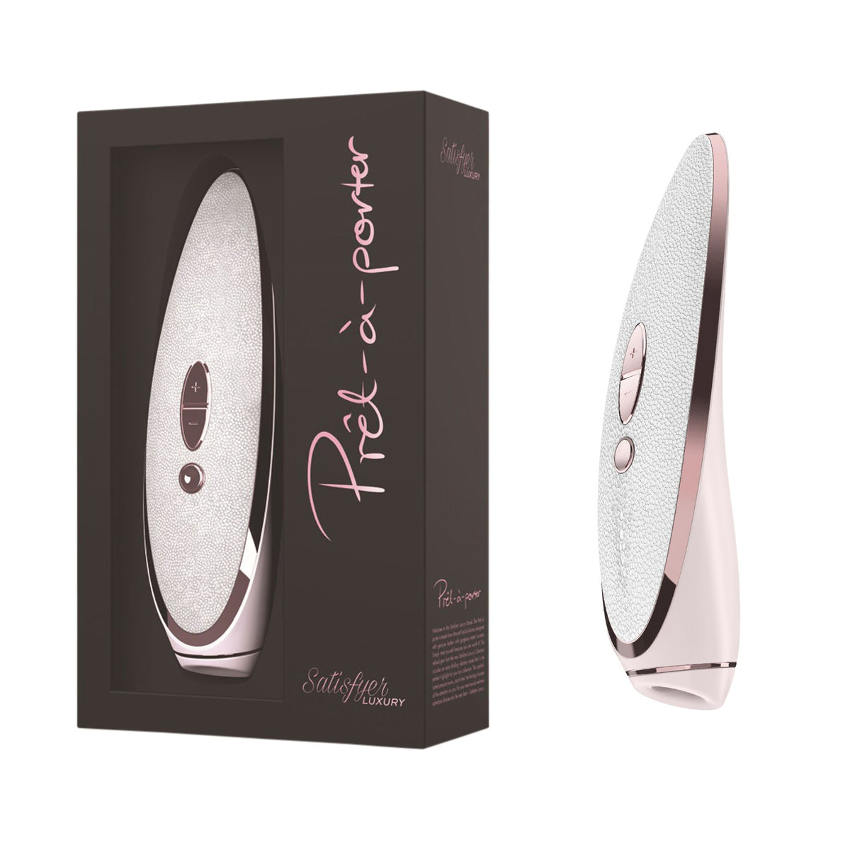 Satisfyer Prêt-à-porter – Clitoral Air Pulse Vibrator – White & Rose-Gold