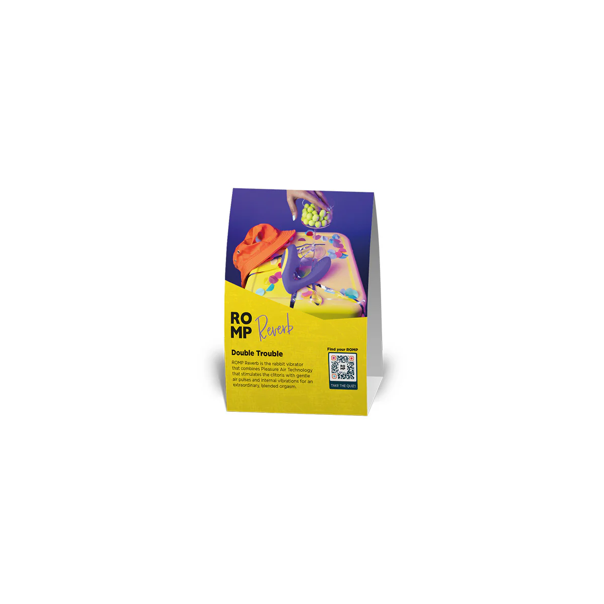 ROMP Lipstick Tent Card - English