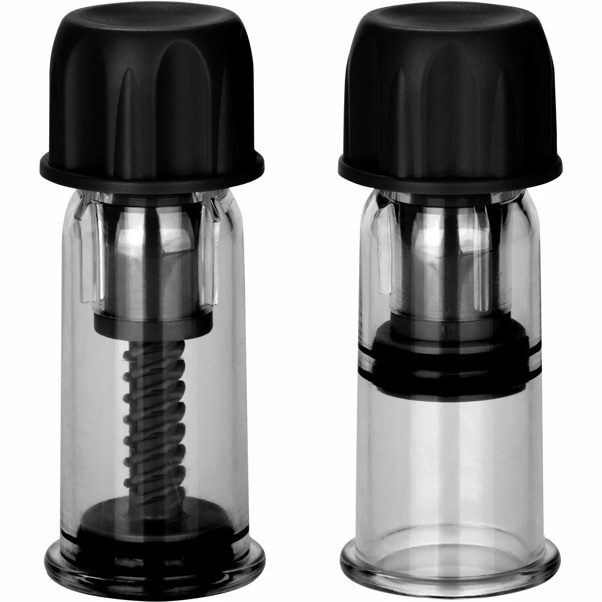 CalExotics Nipple Play Vacuum Twist Suckers - Black