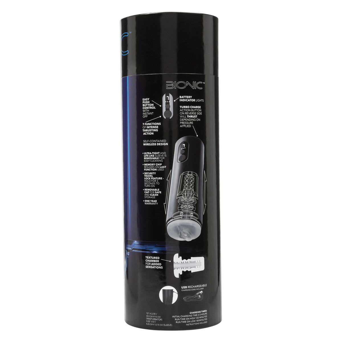 CaleXOtics Bionic Vibro-Stroker with Oscillation & Suction