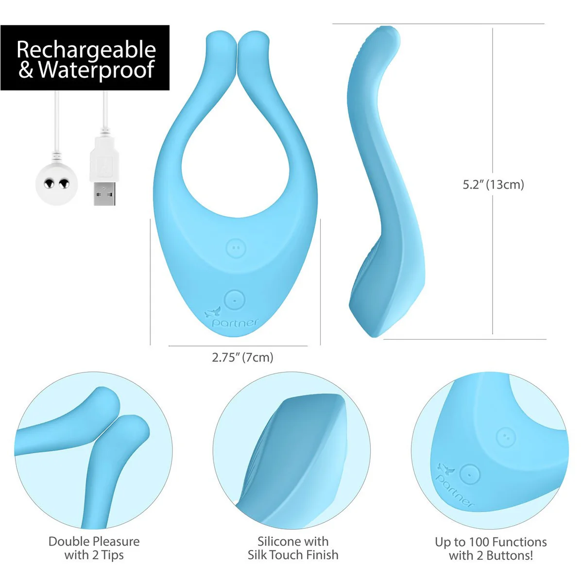 Satisfyer Partner Multifun 1 - Blue