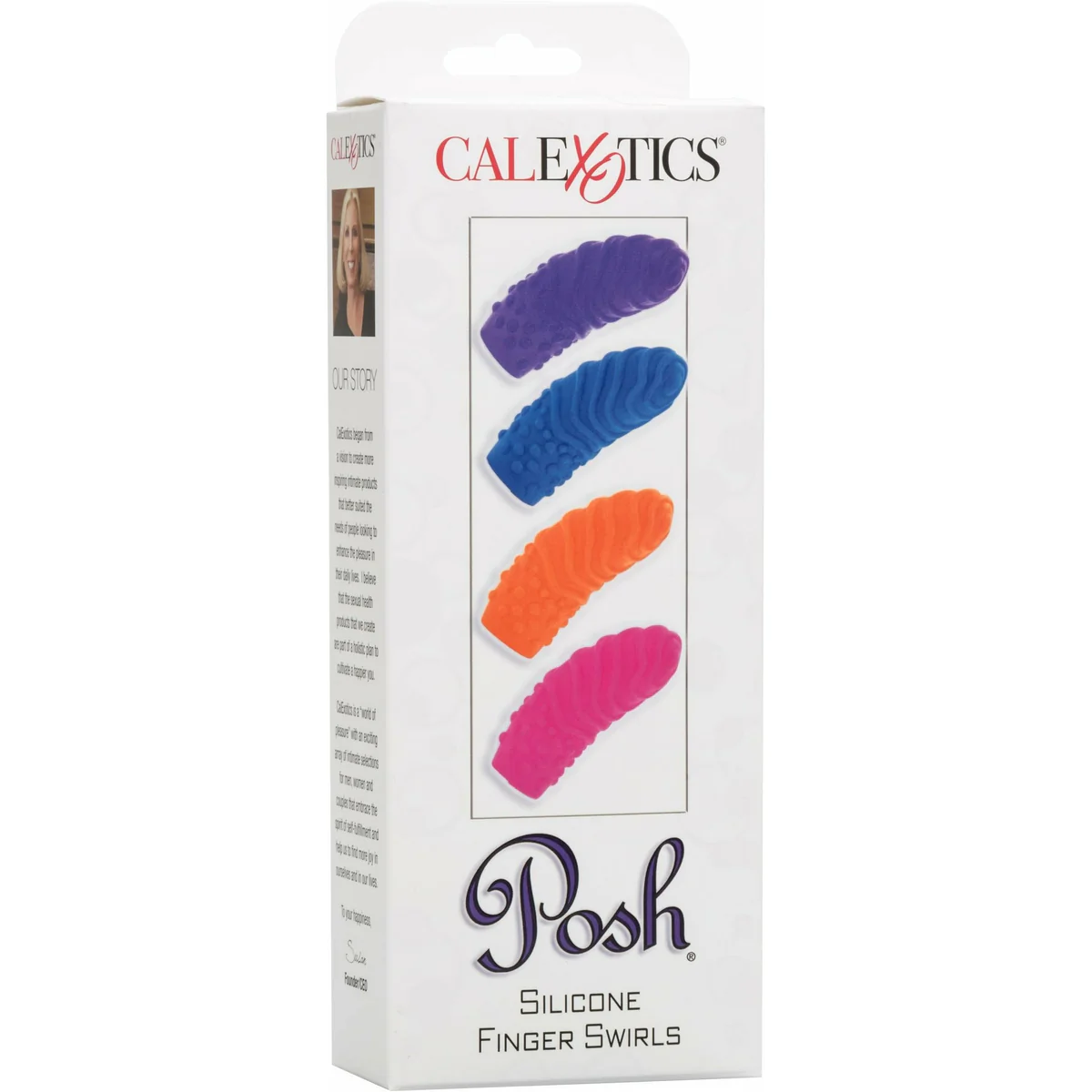 CalExotics Intimate Play Silicone Finger Swirls