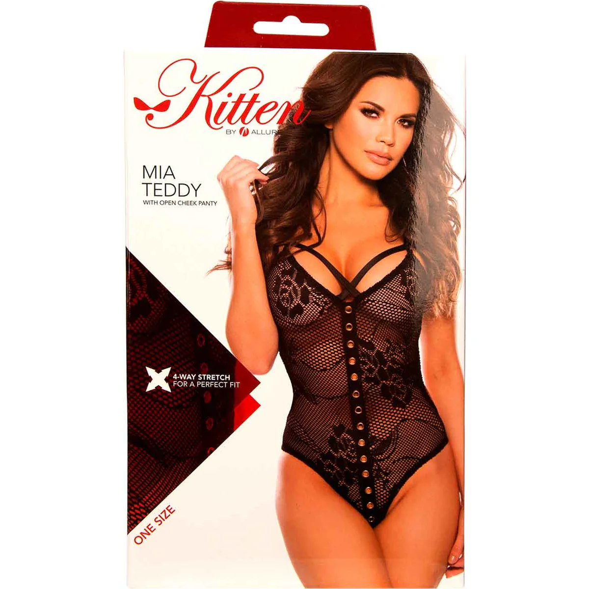 Allure Kitten - Mia Teddy - One Size Fits Most - Black