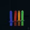 Addiction - Silly Willy – Glow in the Dark -  3.3” Silicone Dildo - 12 pcs
