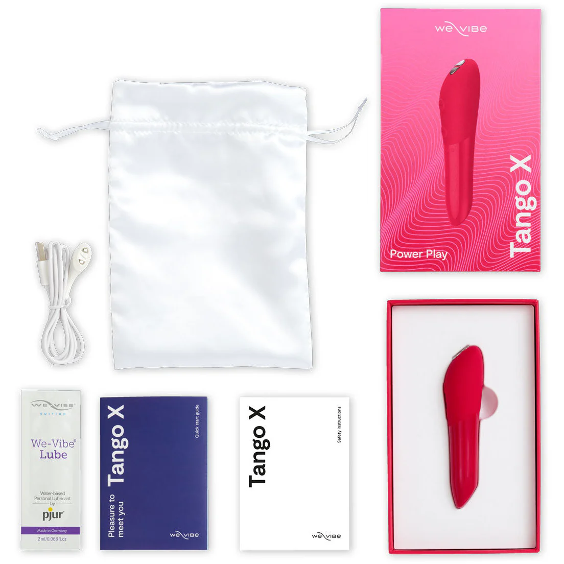 We-Vibe - Forever Favorites – Lay-On Vibrating Massager & Bullet Vibrator Special Edition Set – Red/Coral