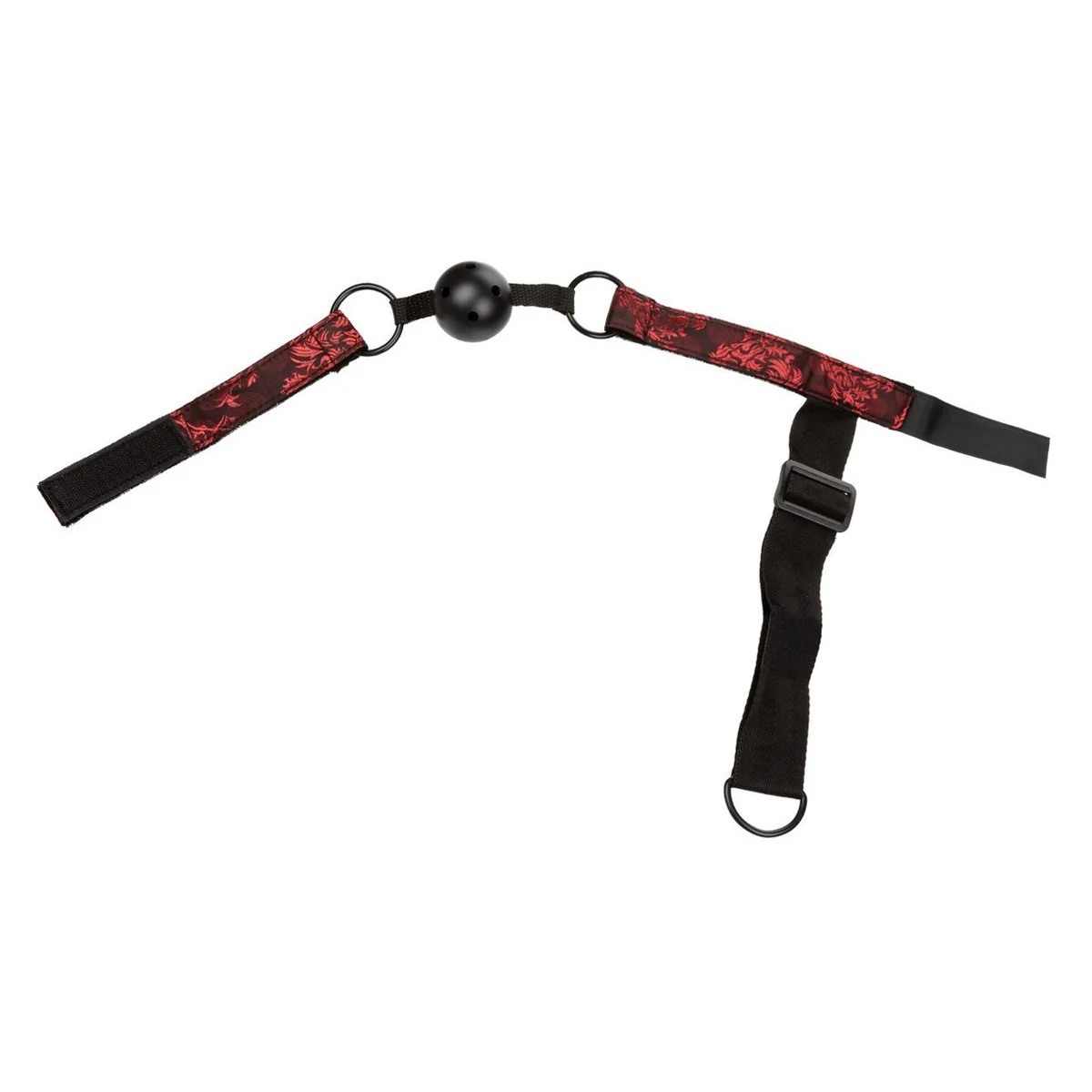 CalExotics Scandal – Breathable Ball Gag with Cuffs – Red