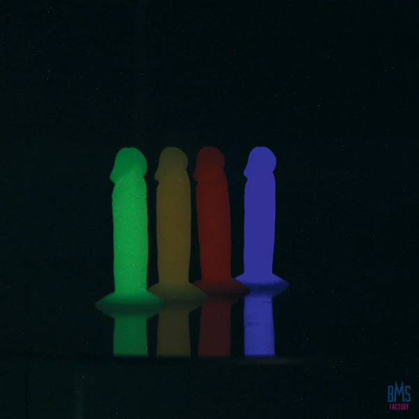 Addiction - Silly Willy – Glow in the Dark -  3.3” Silicone Dildo - 12 pcs