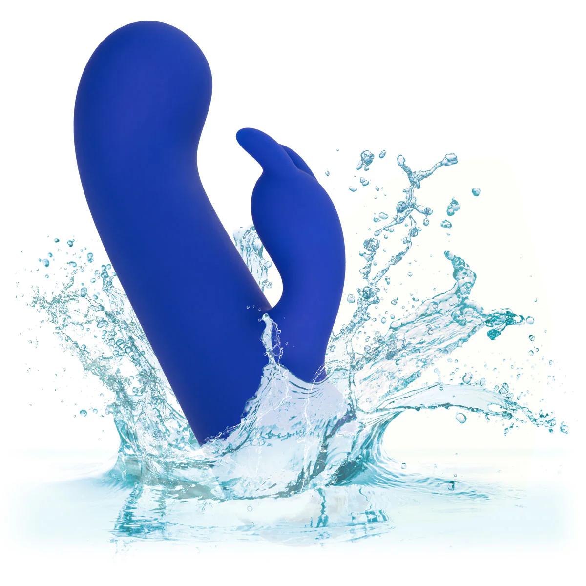 CaleXOtics – Thicc – Chubby Bunny - Liquid Silicone Vibrator - Blue
